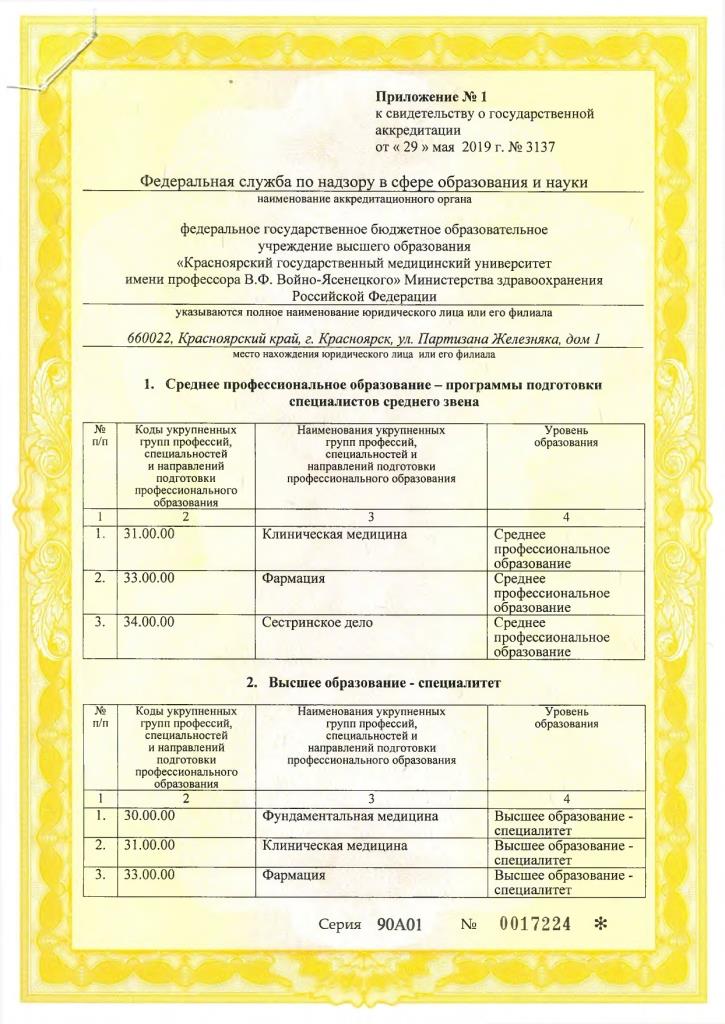 Свидетельство о государственной аккредитации 29.05.2019 (лист 2)